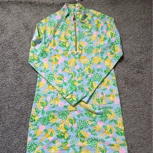 Lilly Pulitzer Green and Yellow Women's Dress